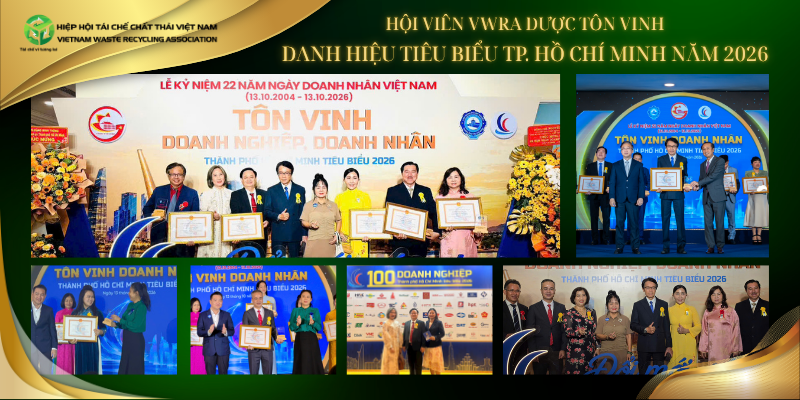 Vinh danh Hội viên VWRA tiêu biểu TP.HCM 2026 – Khẳng định vị thế tiên phong trong kỷ nguyên xanh